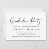 Moderne fotocollage Graduation Party Kaart (Achterkant)