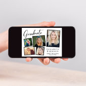 Moderne fotocollage Graduation Party Kaart