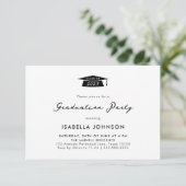 Moderne fotocollage Graduation Party Kaart (Staand voorkant)