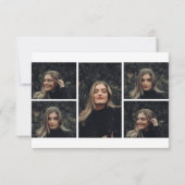 Moderne fotocollage Graduation Party Kaart (Achterkant)