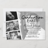 Moderne fotocollage Graduation Party Kaart (Voorkant)