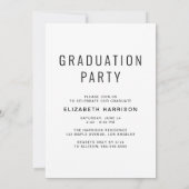 Moderne fotocollage Graduation Party Kaart (Achterkant)