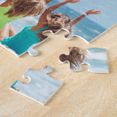 Moderne fotocollage Happy birthday Schattige Legpuzzel (Zijkant)