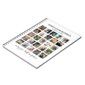 Moderne Fotocollage Herdenkingsgast Notitieboek (Linkerzijde)