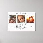 Moderne Fotocollage Home Sweet Home Canvas Afdruk (Voorkant)