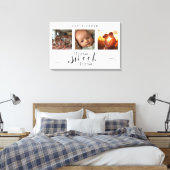 Moderne Fotocollage Home Sweet Home Canvas Afdruk (Insitu (Slaapkamer))