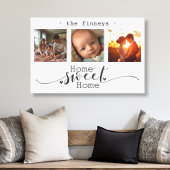 Moderne Fotocollage Home Sweet Home Canvas Afdruk