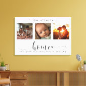 Moderne fotocollage huis niet alleen een plek canvas afdruk (Insitu (Woonkamer))