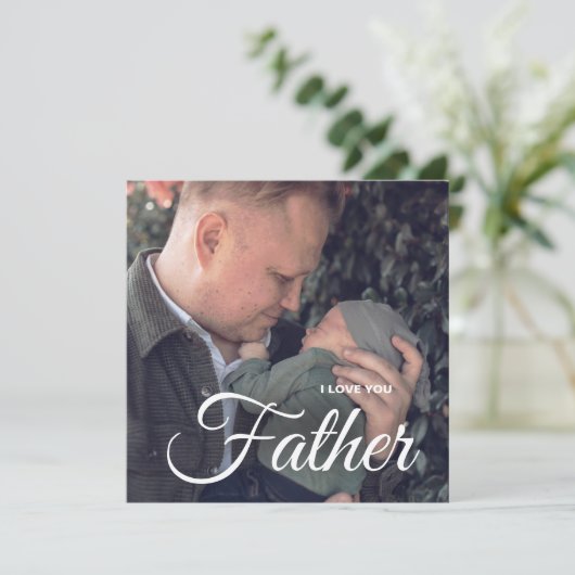 Moderne fotocollage Ik hou van jullie vaderdag Kaa (Staand voorkant)