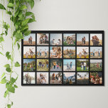 Moderne fotocollage imitatie canvas print<br><div class="desc">Creëer uw eigen gepersonaliseerde foto collage faux canvas print met 24 van uw favoriete foto's.</div>