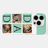 Moderne Fotocollage iPhone Case – "Daddy" (Achterkant (horizontaal))