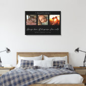 Moderne Fotocollage Italiaanse Mangia Bene Canvas Afdruk (Insitu (Slaapkamer))