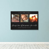 Moderne Fotocollage Italiaanse Mangia Bene Canvas Afdruk (Insitu (Houten vloer))