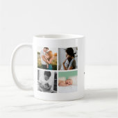 Moderne Fotocollage keepsake instagram Koffiemok (Links)