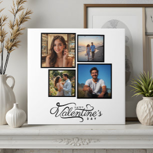 Moderne Fotocollage Keepsake Valentijnse cadeau Tegeltje