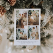 Moderne Fotocollage Kerst Kaart