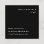 Moderne fotocollage Makeup kunstenaar stylist Squa Vierkante Visitekaartje (Achterkant)