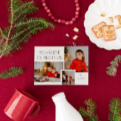 Moderne fotocollage Merriest Christmas Feestdagenkaart