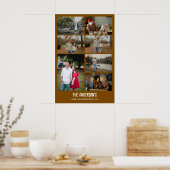 Moderne Fotocollage met Familieverhalen Poster (Keuken)