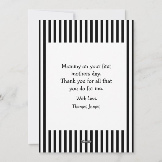 Moderne fotocollage | MOEDERDAG Feestdagenkaart (Achterkant)