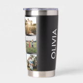 Moderne fotocollage monogram geïsoleerde drinkbeker (Rechts)