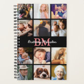 Moderne Fotocollage Monogrammed 2026 Planner (Voorkant)