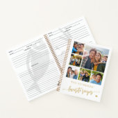 Moderne fotocollage naam gepersonaliseerd notitieboek (Binnen)
