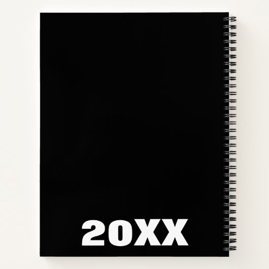 Moderne fotocollage & naam notitieboek (Achterkant)