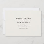 Moderne Fotocollage Neutraal Beige Save the Date (Achterkant)