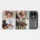 Moderne fotocollage personaliseer papa-modus Case-Mate iPhone case (Achterkant (horizontaal))