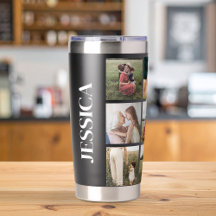 Moderne Fotocollage Persoonlijke Naam