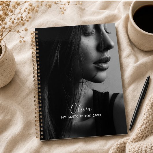 Moderne Fotocollage Persoonlijke Schetsboek Planner