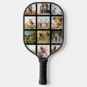 Moderne fotocollage pickleball paddle (Achterkant)