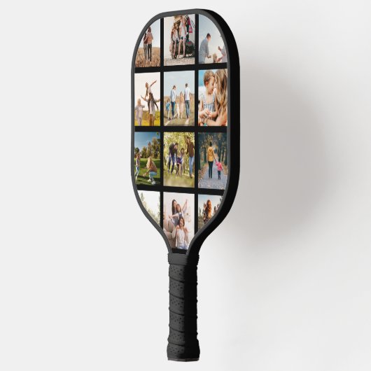 Moderne fotocollage pickleball paddle (Links)