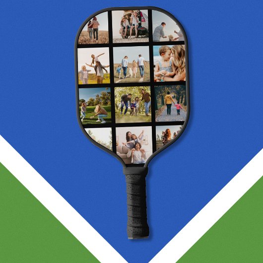 Moderne fotocollage pickleball paddle