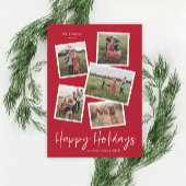 Moderne fotocollage Prettige feestdagen Feestdagenkaart