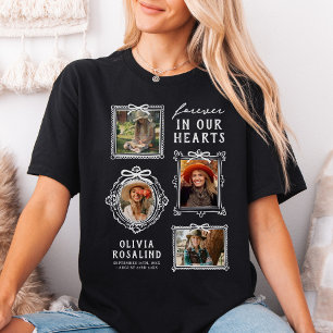 Moderne Fotocollage Rouwherdenking T-shirt