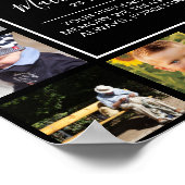 Moderne Fotocollage Rouwkaart Condoleance Poster (Hoek)