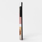 Moderne fotocollage roze initiaal monogram Case-Mate iPhone case (Achterkant/links)