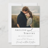 Moderne fotocollage save the date (Achterkant)