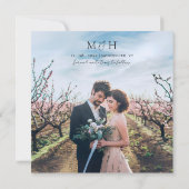 Moderne Fotocollage Save the Date Liebesbriefe (Achterkant)