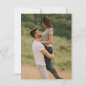 Moderne Fotocollage Save the Date Wedding Invite (Achterkant)