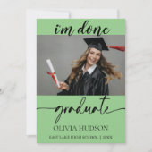 Moderne fotocollage Senior Party Afstuderen 2024 Kaart (Voorkant)