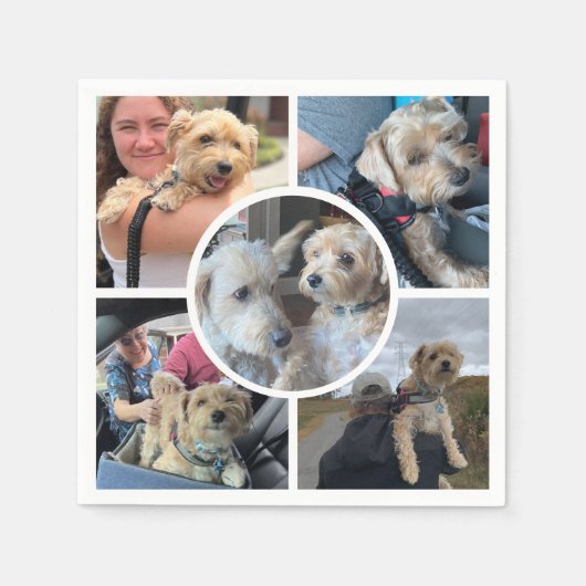 Moderne fotocollage servet (Voorkant)