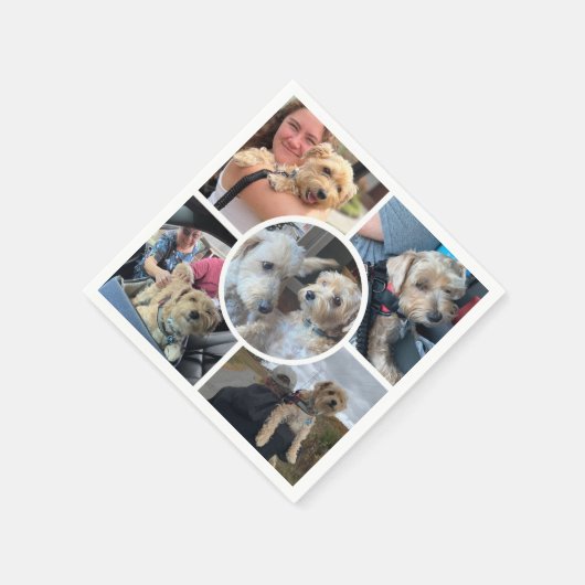 Moderne fotocollage servet (Hoek)