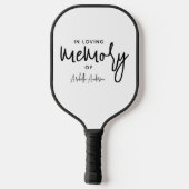 Moderne Fotocollage Ter Nagedachtenis Pickleball Paddle (Achterkant)