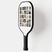 Moderne Fotocollage Ter Nagedachtenis Pickleball Paddle (Links)