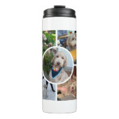 Moderne fotocollage thermosbeker (Voorkant)