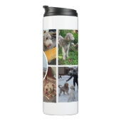 Moderne fotocollage thermosbeker (Geroteerd rechts)