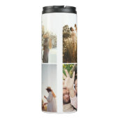 Moderne fotocollage thermosbeker (Achterkant)